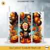 Winnie The Pooh Cute Tigger Halloween Night 20oz Tumbler Wrap PNG File, Disney Tigger Skinny Tumbler Design