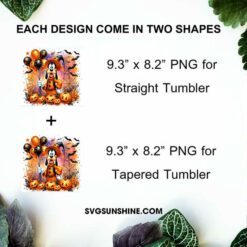 Disney Goofy Witch Halloween 20oz Tumbler Wrap PNG File, Goofy Halloween Skinny Tumbler Design