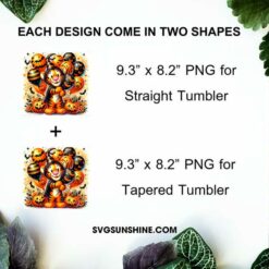 Winnie The Pooh Tigger Pumpkin 20oz Tumbler Wrap PNG File, Disney Tigger Skinny Tumbler Design