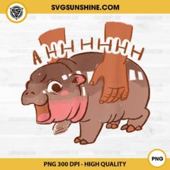 Cute Moo Deng PNG, Bouncy Pig in Thai PNG