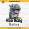 Moo Deng Bouncy Pig in Thai PNG, Moo Deng PNG File Clipart