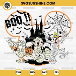 Mummy Mickey Mouse And Friends Halloween SVG, Disney Halloween SVG, Mickey Goofy Pluto Halloween SVG