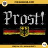 Vintage Prost German Flag PNG, Oktoberfest Prost Drinking Team PNG