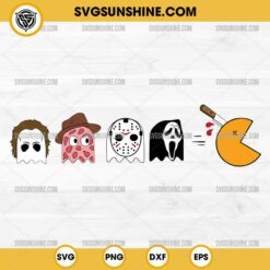 Pacman Horror Characters SVG, Pacman Halloween SVG