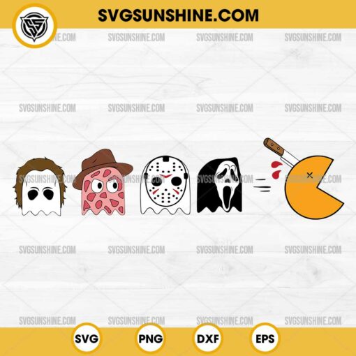 Pacman Horror Characters SVG, Pacman Halloween SVG