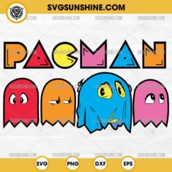 Pacman SVG, Pacman PNG Silhouette Vector Clipart