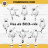 Pas De Boo-rée SVG File, Halloween SVG, Cute Ballet Ghost SVG PNG Digital Download