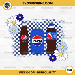 Pepsi with Checkered Pattern PNG, Pepsi PNG File Designs For Shirts