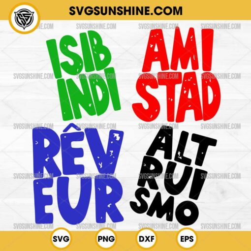 Bundle RCA House SVG, Isibindi SVG, Reveur SVG, Amistad SVG, Altruismo SVG