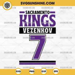 Sacramento Kings Vezenkov 7 SVG, NBA Sports SVG