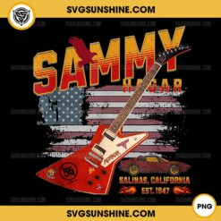 Sammy Hagar Tour PNG, Sammy Red Guitar Rock Both Worlds VH Tour Concert PNG File