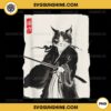 Samurai Cat PNG, Funny Cat Japanese Style PNG File