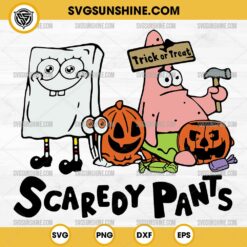 Scaredy Pants SpongeBob SquarePants Halloween SVG