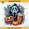 Scream Ghostface Pumpkin Spice Latte PNG, Ghostface Horror Fall PNG, Ghostface Scream PNG