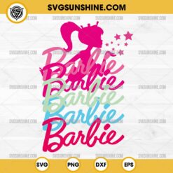 Silhouette Barbie SVG PNG, Barbie Vector Clipart