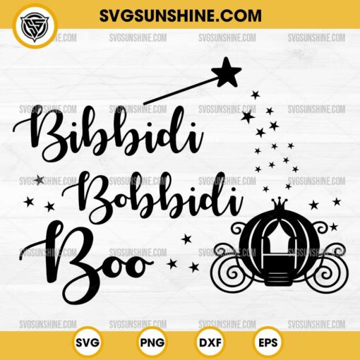 Silhouette Bibbidi Bobbidi Boo SVG Cricut