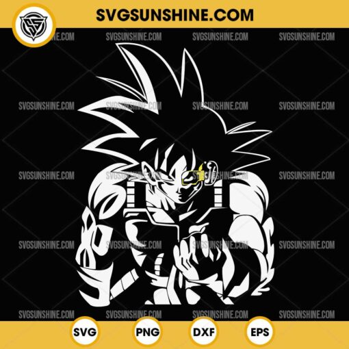 Silhouette Goku SVG, Dragon Ball Z Goku SVG