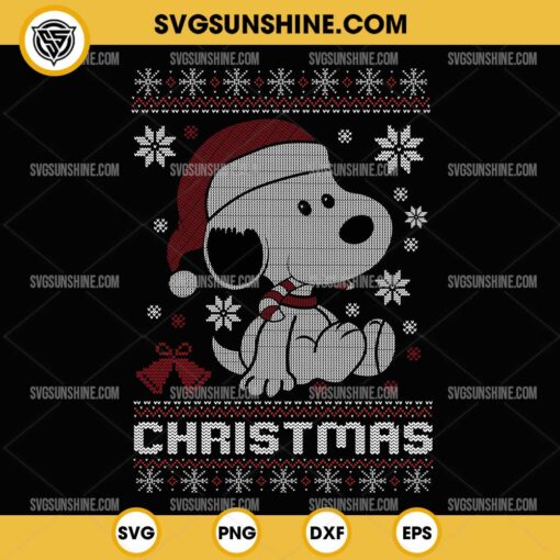 Snoopy Ugly Christmas Sweater SVG, Snoopy Christmas SVG