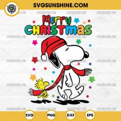 Snoopy and Woodstock Merry Christmas SVG, Snoopy Christmas SVG