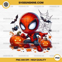 Spider-Man Pumpkin Halloween PNG File