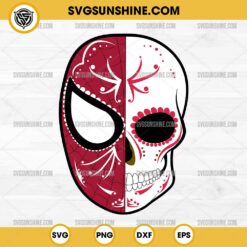 Spider Man Sugar Skull SVG, Spider Man Day Of The Dead SVG, Mexican Skull Spider Man SVG