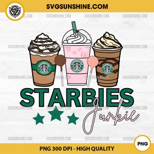 Starbies Junkie PNG, Starbucks Coffee Junkie PNG File