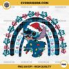 Stitch Christmas PNG, Christmas Stitch Santa Hat PNG, Stitch Christmas Lights PNG