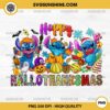 Happy Hallothanksmas Stitch PNG, Halloween Stitch PNG, Thanksgiving Stitch PNG, Christmas Stitch PNG