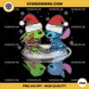 Baby Yoda and Stitch Christmas PNG, Stitch and Baby Yoda Santa Hat Christmas PNG