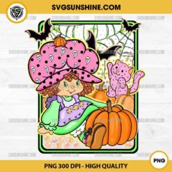 Strawberry Shortcake Cartoon Halloween PNG File