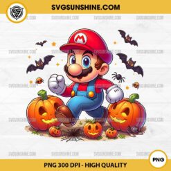 Super Mario Pumpkin Halloween PNG File