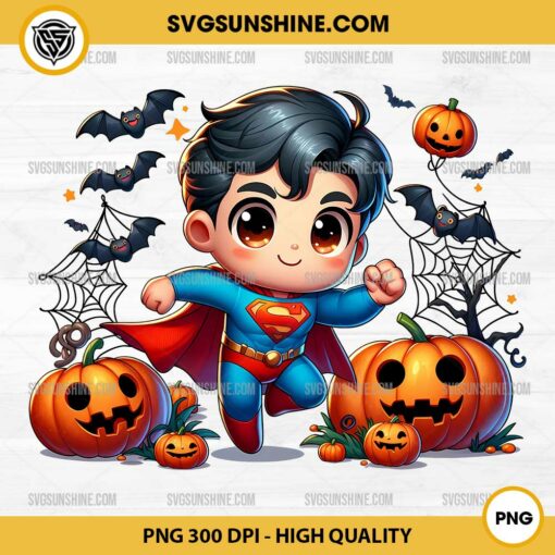 Superman Pumpkin Halloween PNG File