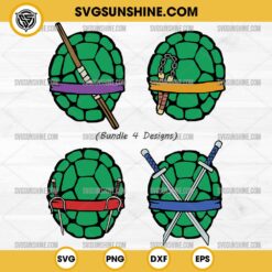 Teenage Mutant Ninja Turtles SVG Bundle, Turtle Costume SVG, Turtle Shell SVG