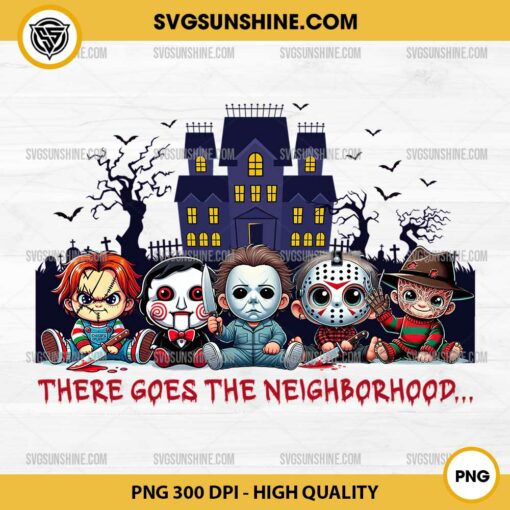 There Goes The Neighborhood PNG, Horror Movie Characters PNG, Horror Halloween PNG