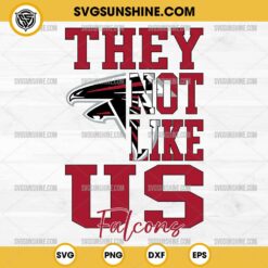 They Not Like Us Atlanta Falcons Football SVG PNG