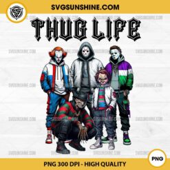 Thug Life Horror Characters PNG Design, Halloween Thug Life PNG