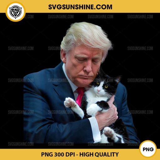 Trump 2024 Cat MAGA PNG, Funny Trump Cat PNG Sublimation Designs