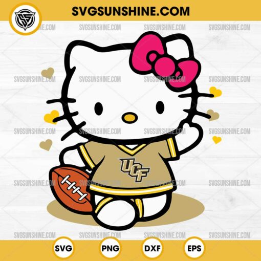 UCF Knights Hello ⁪Kitty SVG, Hello ⁪Kitty Football SVG