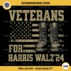 Veterans For Harris Walz 2024 PNG Sublimation Designs