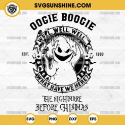 Oogie Boogie Man Est 1993 SVG, Oogie Boogie SVG, The Nightmare Before Christmas SVG