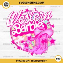 Western Barbie Cowgirl Boots PNG, Barbie Western PNG, Cowgirl Barbie PNG