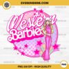 Western Barbie PNG File, Barbie Western PNG, Pink Suit Cowgirl Barbie Doll PNG