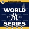 2024 World Series New York Yankees SVG