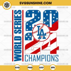 Los Angeles Dodgers 2024 World Series Champions SVG PNG