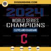 2024 World Series Champions Cleveland Guardians SVG, World Series 2024 SVG, Cleveland Guardians SVG