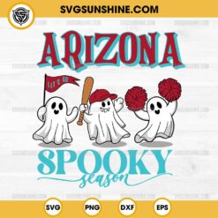 Arizona Diamondbacks Baseball Spooky Season SVG, Let's Go Arizona Diamondbacks Ghost Halloween SVG