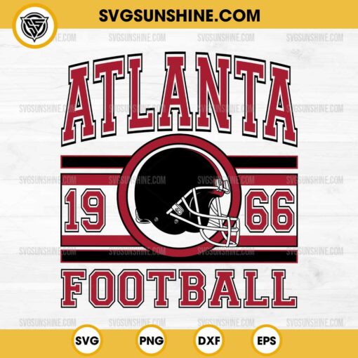 Atlanta Football SVG, Atlanta Falcons Est 1966 SVG, Atlanta Falcons SVG