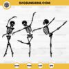 Ballet Skeletons Halloween SVG, Dancing Skeletons SVG, Ballerina Skeletons SVG