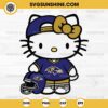 Baltimore Ravens Hello Kitty SVG PNG File