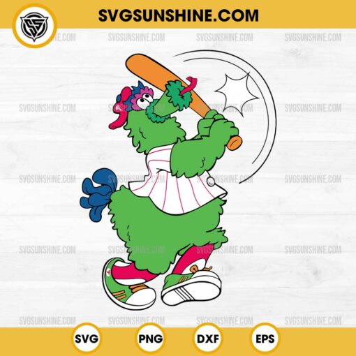 Baseball Phillie Phanatic SVG, Philadelphia Baseball SVG, Phillies Mascot SVG